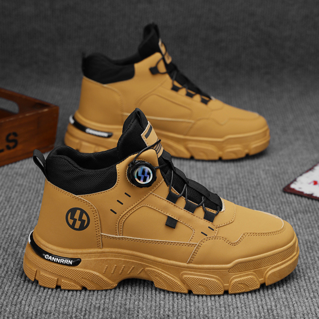 남자 하이탑 키높이 다이얼 운동화 워커화 H022