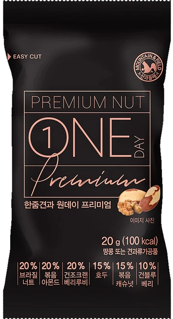 산과들에 원데이프리미엄 하루견과류 20g, 30개 - 쿠팡