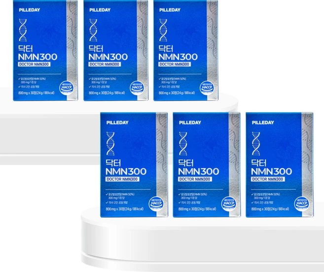 [필리데이] 닥터NMN300 효모발효 엔엠엔, 6개, 30정 - 쿠팡