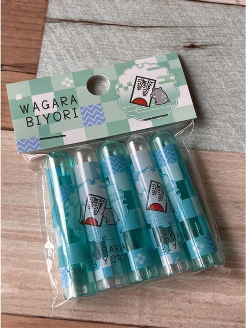 WAGARA BIYORI 和風鉛筆增長器 輔助器, 1個, 7.筆蓋-伊之助, 伊之助, 筆蓋