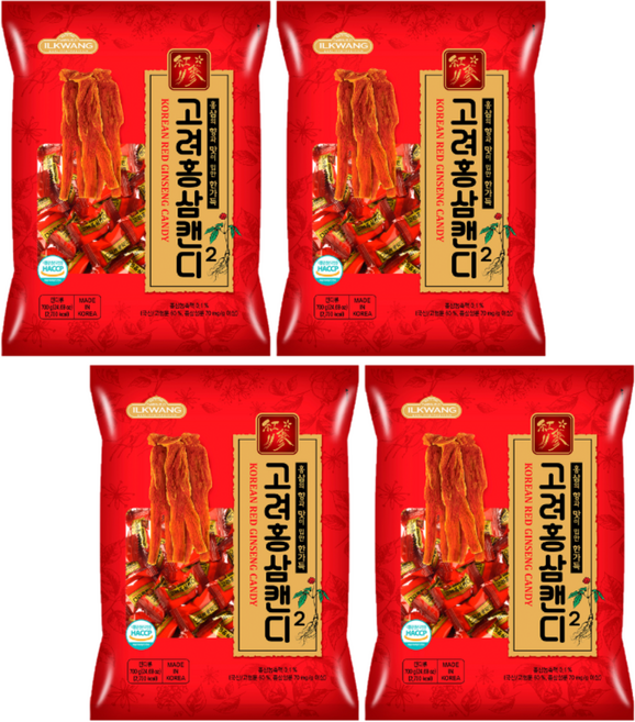 일광제과 고려홍삼캔디2, 4개, 700g