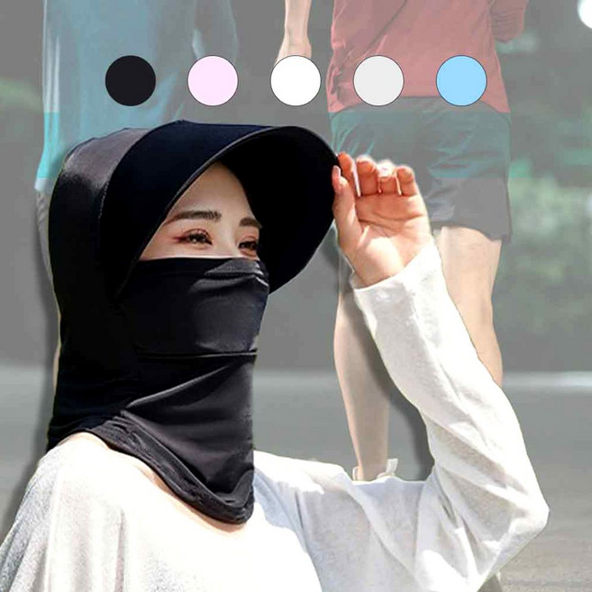 쿨링 전면 마스크 여름 모자형 아이스 멀티 스카프