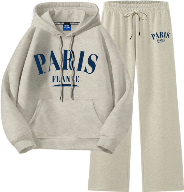 몰토벨리노 ST 파리프랑스 스탠다드핏 후드티 일자팬츠 상하세트