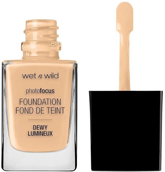 Wet n wild 웻앤와일드 포토 포커스 듀이 리퀴드 파운데이션 30ml 누드 아이보리, 소프트 베이지 - 쿠팡