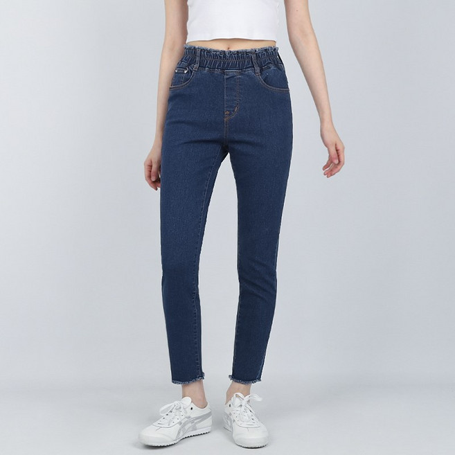 코너스톤 여성 청바지 컷팅 포인트 스키니 W1D0131