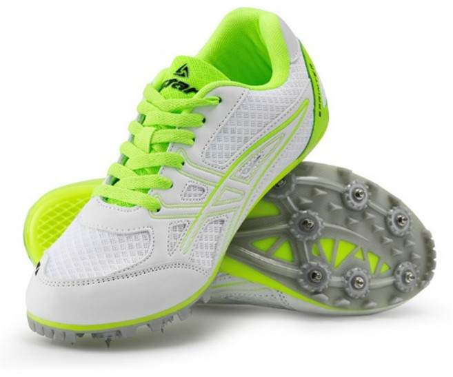 스타 육상스파이크 스프린터 2.0 화이트네온그린 1켤레 트랙용 육상화 ZS520