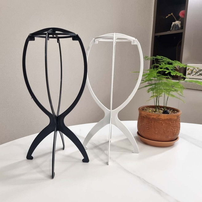 가발거치대 스탠드 걸이 남여공용, 2개, 화이트