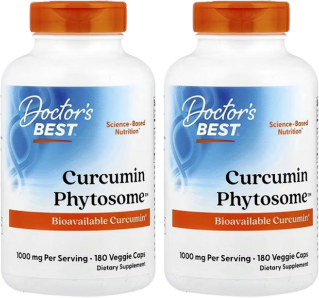 닥터스베스트 커큐민 파이토솜 메리바 함유 500mg 60캡슐, 2개, 180정