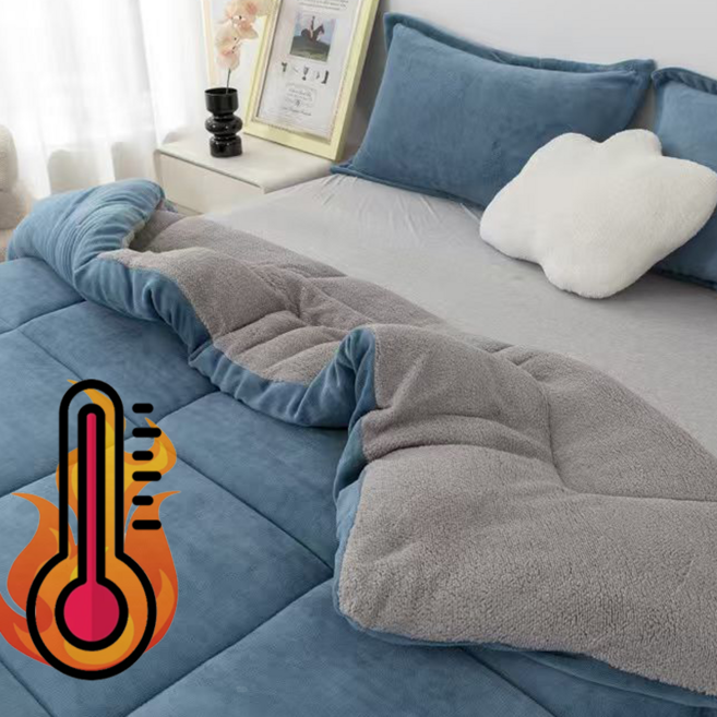 [겨울 특별기획 한정특가] YAPOGI 겨울 따뜻한 양면 한파용 양털 캐시미어 이불 우유 극세사 두꺼운 이불