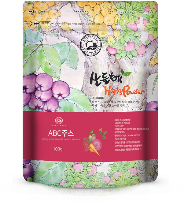 국산 ABC주스 분말 가루 100g 풋사과함유, 1개