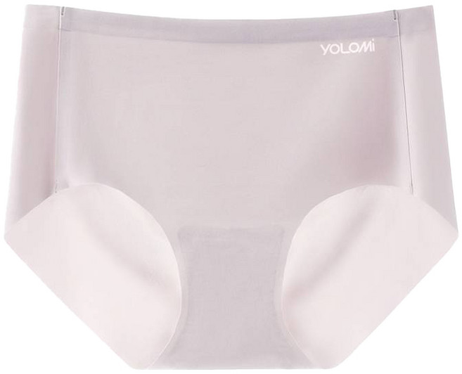 Yolomi 無痕桃心內褲 獨立包裝 冰絲 純棉內襠 女生內褲, 煙灰紫