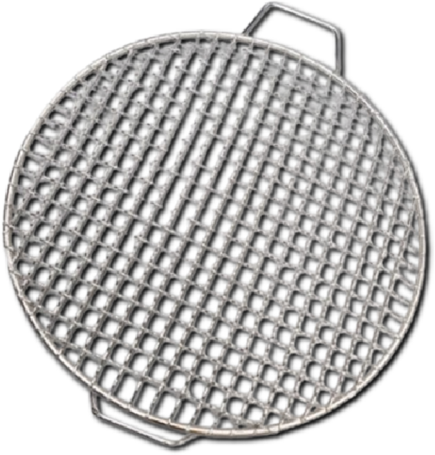 스텐 화로 망석쇠 바베큐그릴 캠핑 숯불 업소 스텐석쇠 양손손잡이 원형불판 370