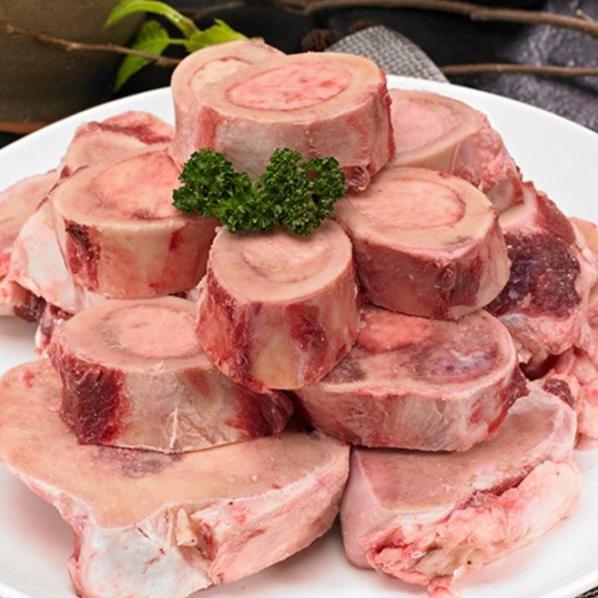 한우 사골(3kg)+잡뼈(3kg), 1kg, 6개