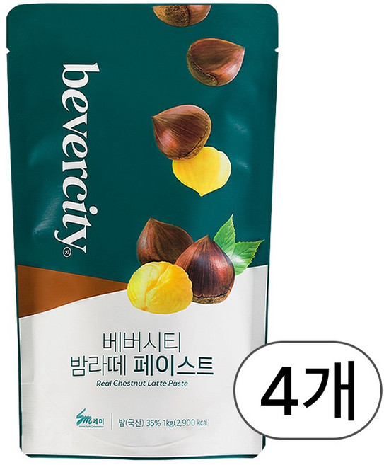세미 베버시티 밤라떼 페이스트, 1kg, 4개