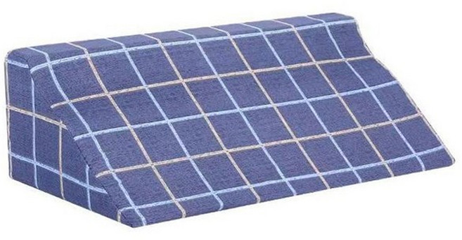 쿠몽 삼각쿠션 노인 간병보조, 체크무늬