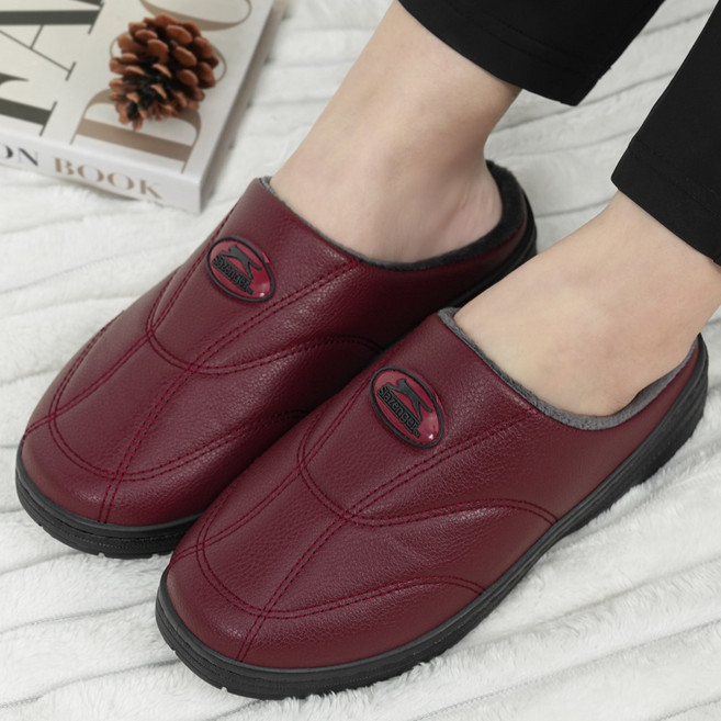 SSOOSS 털슬리퍼 방한 슬리퍼 남자 방한화 여성 겨울 슬리퍼 효도화 사무실 털신발 H19S0W