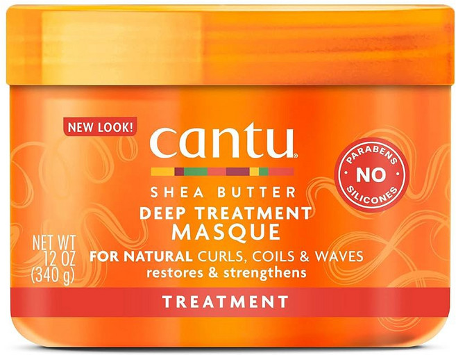 천연 모발을 위한 시어 버터를 사용한 딥 마스크 12온스, 1개