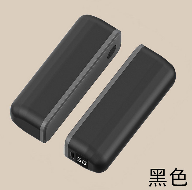 磁吸分體式迷你數顯USB充電暖手寶, 黑色-A33,A33