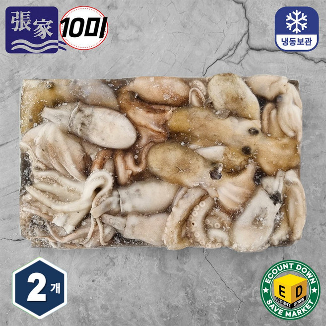 장가유통 냉동 활낙지 10미, 10미 [80/100], 2개, 850g