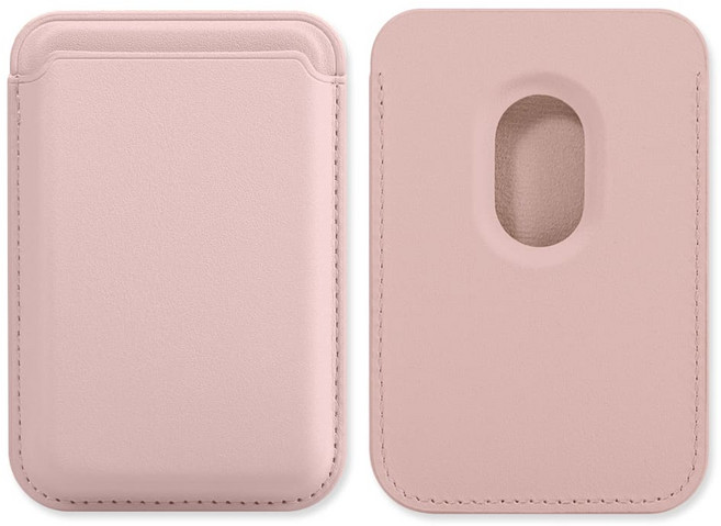 내셔널 리코리아 토스카나 맥세이프 가죽 카드지갑 수납 카드케이스 12 colors, 1개, 초크핑크