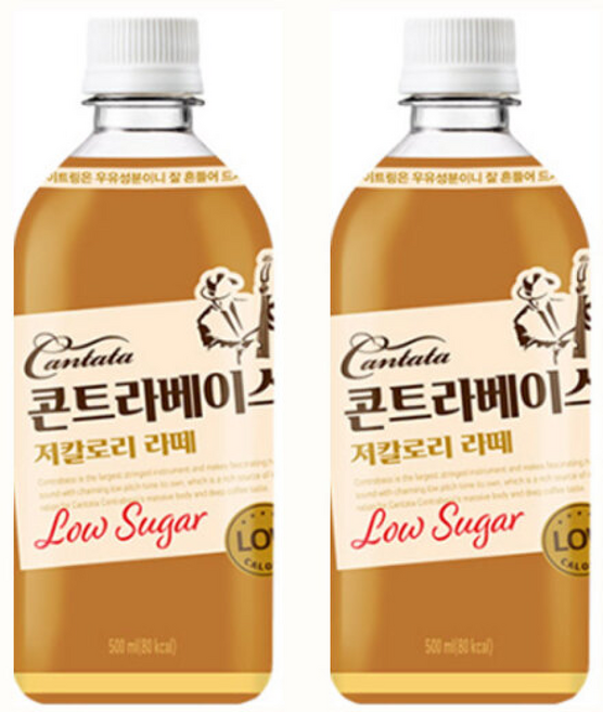 칸타타 콘트라베이스 콜드블루 라떼x12펫/커피, 500ml, 1개