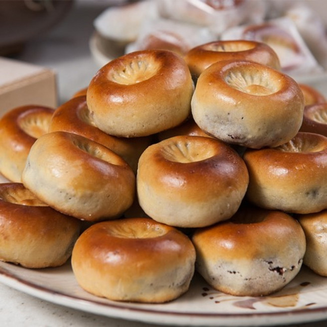 선물용 수제 찰보리 팥앙금 다인경주빵, 10개, 32g