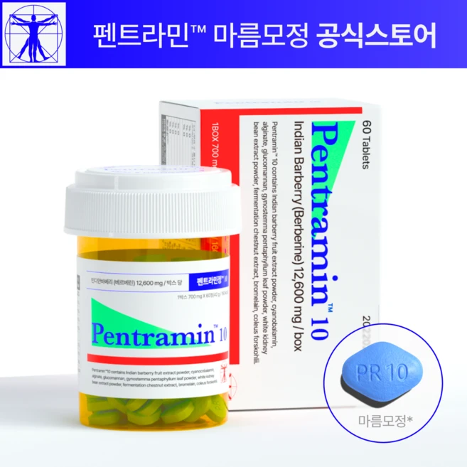 [정품] 펜트라민정, 1개, 60정 - 쿠팡