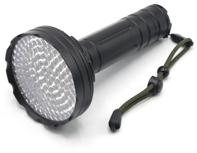 UV 자외선 LED 손전등 128구(전지포함)-RAR