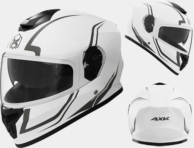 SULCATA 풀페이스 헬멧 어드벤처 남여공용 오토바이헬멧 경량 시스템 오프로드, 화이트