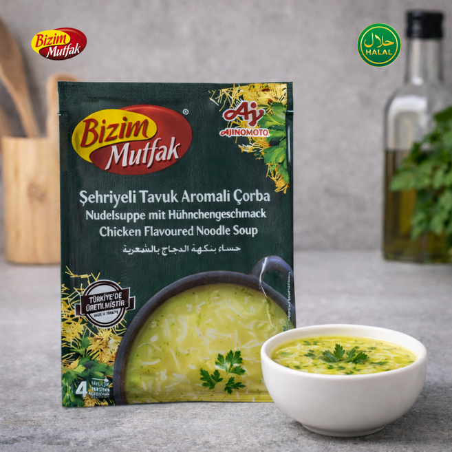 Turkish Instant Chicken Soup with Vermicelli 터키식 베르미첼리 치킨 수프, 3개, 58g