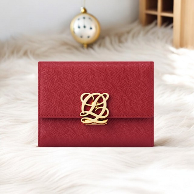 백화점정품 루이까또즈 여성 로고 반지갑 여자 지갑 고급스러운 가죽 중지갑 선물 추천