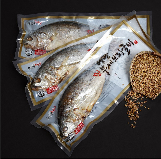 영광 법성포 3분 간편한 찜 찐 부세 보리굴비 세트 특대, 250g (29-30 cm), 5개