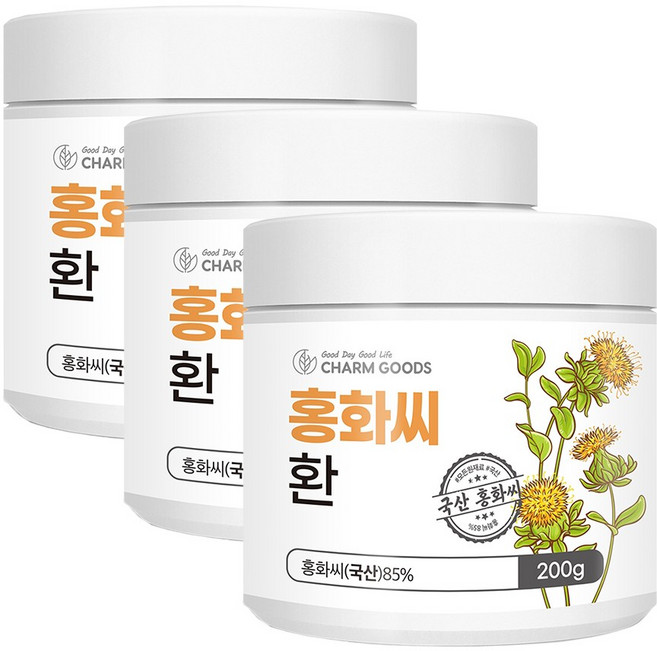 국산 홍화씨 환, 3개, 200g