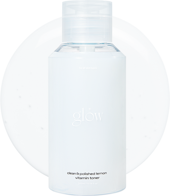 글로우 클린 앤 폴리쉬드 레몬 비타민 토너, 1개, 300ml