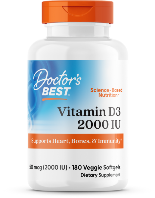 닥터스베스트 비타민 D3 2000IU 베지 소프트젤, 1개