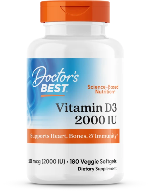 닥터스베스트 비타민 D3 2000IU 베지 소프트젤, 180정, 1개 - 쿠팡