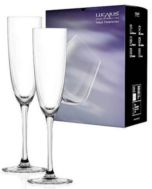 루카리스 도쿄템프테이션 샴페인글라스 165ml(2p), 1개