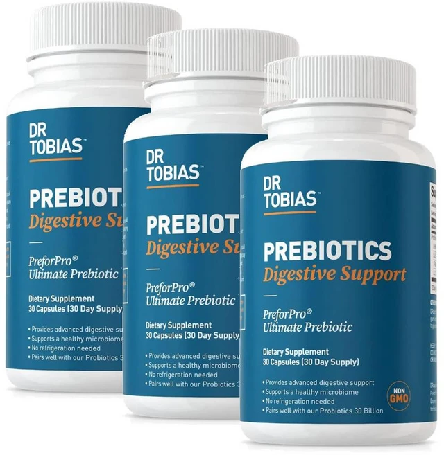 닥터토비아스 프리바이오틱스 다이제스티브 서포트 캡슐 Dr. Tobias Prebiotics, 3개, 30정 - 쿠팡