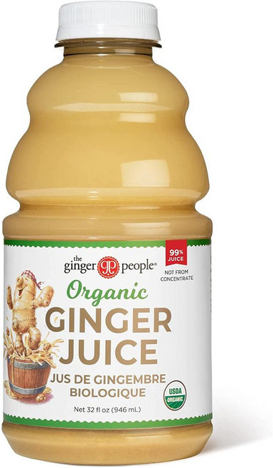 진저 피플 99% 순수 생강 강황 주스 The Ginger People 99% Pure Ginger Turmeric Juice 32oz, 946ml, 1개