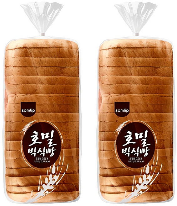 삼립 호밀빅식빵 1012g, 1kg, 2개