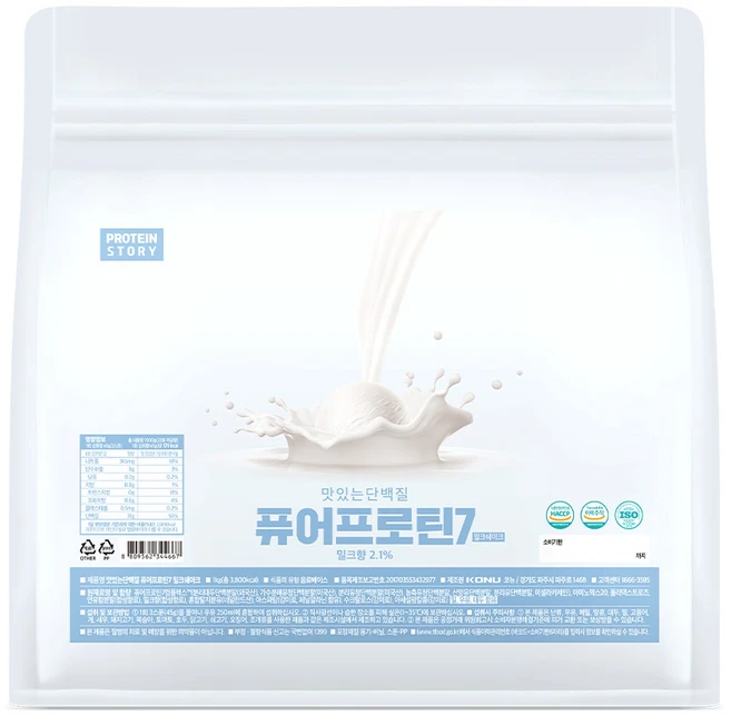 프로틴스토리 맛있는 단백질 퓨어프로틴 밀크쉐이크, 1개, 1kg - 쿠팡