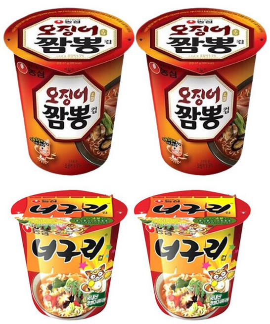 오징어짬뽕컵12개+너구리컵12개(총24개), 24개