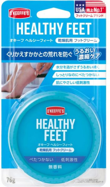 일본 오키프 헬시 피트 건성피부용 풋크림 76g 뒤꿈치 집중 케어, 1개입, 1개