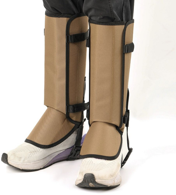 뱀 물림 방지 보호대 스패치 장비 등산 작업용 각반 심마니 스노우, 카키색