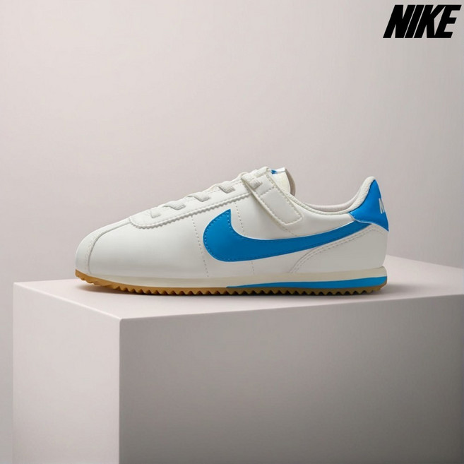 (백화점 NIKE 매장판 정품) 나이키 키즈 운동화 코르테즈 이지온 벨크로 스트랩 포토 라이트 블루