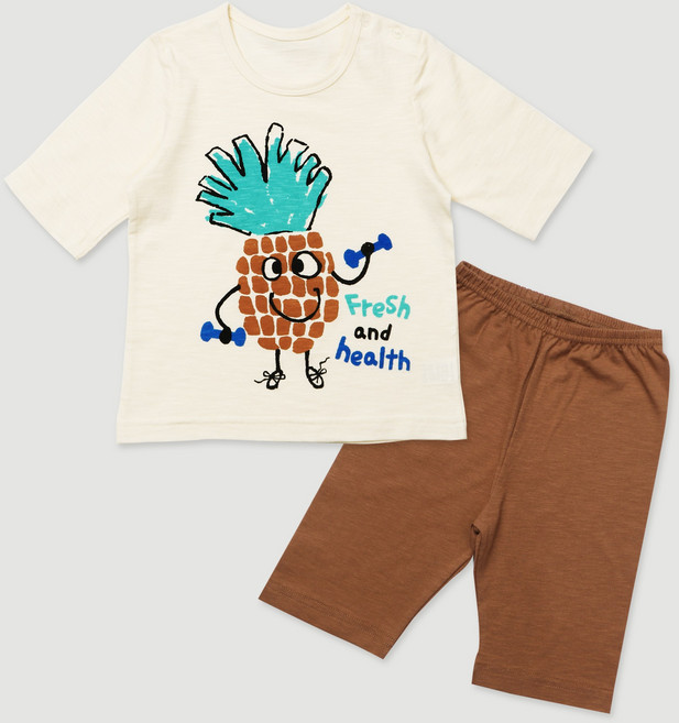 멜리스 국내생산 헬시파인 유아동 7부 코튼모달 슬러브 내의 상하세트