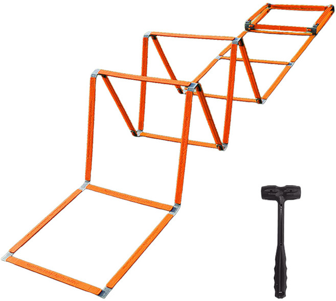 더스푸 끈없는 스텝레더 허들 사다리 훈련, 8칸