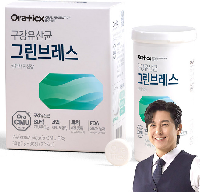 오라틱스 그린브레스 유산균, 30정, 1개