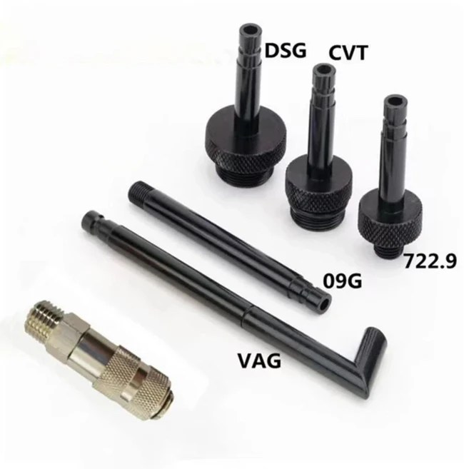 자동차 유체 펌프 ATF 리필 도구 기어박스 오일 필러 공압 추출기 디펜서 기어 탱크 5L 8L, 1 Set Adapters, 한개옵션1