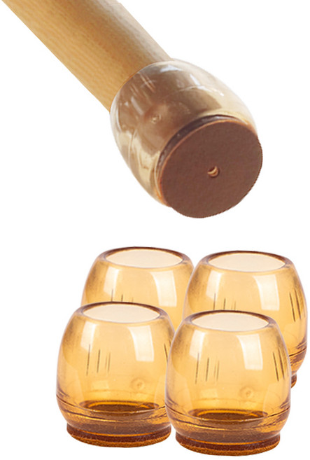 모노플랫 의자발캡 항아리투명 원형, 의자발캡 항아리투명 원형(30mm)4입